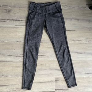 Old Navy Grey & Black Striped Leggings